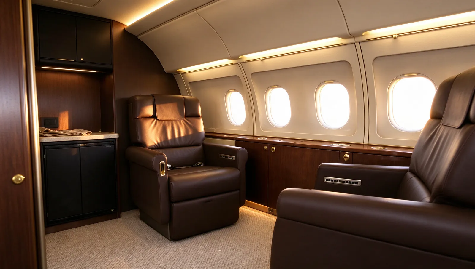 Airbus ACJ318, cabin