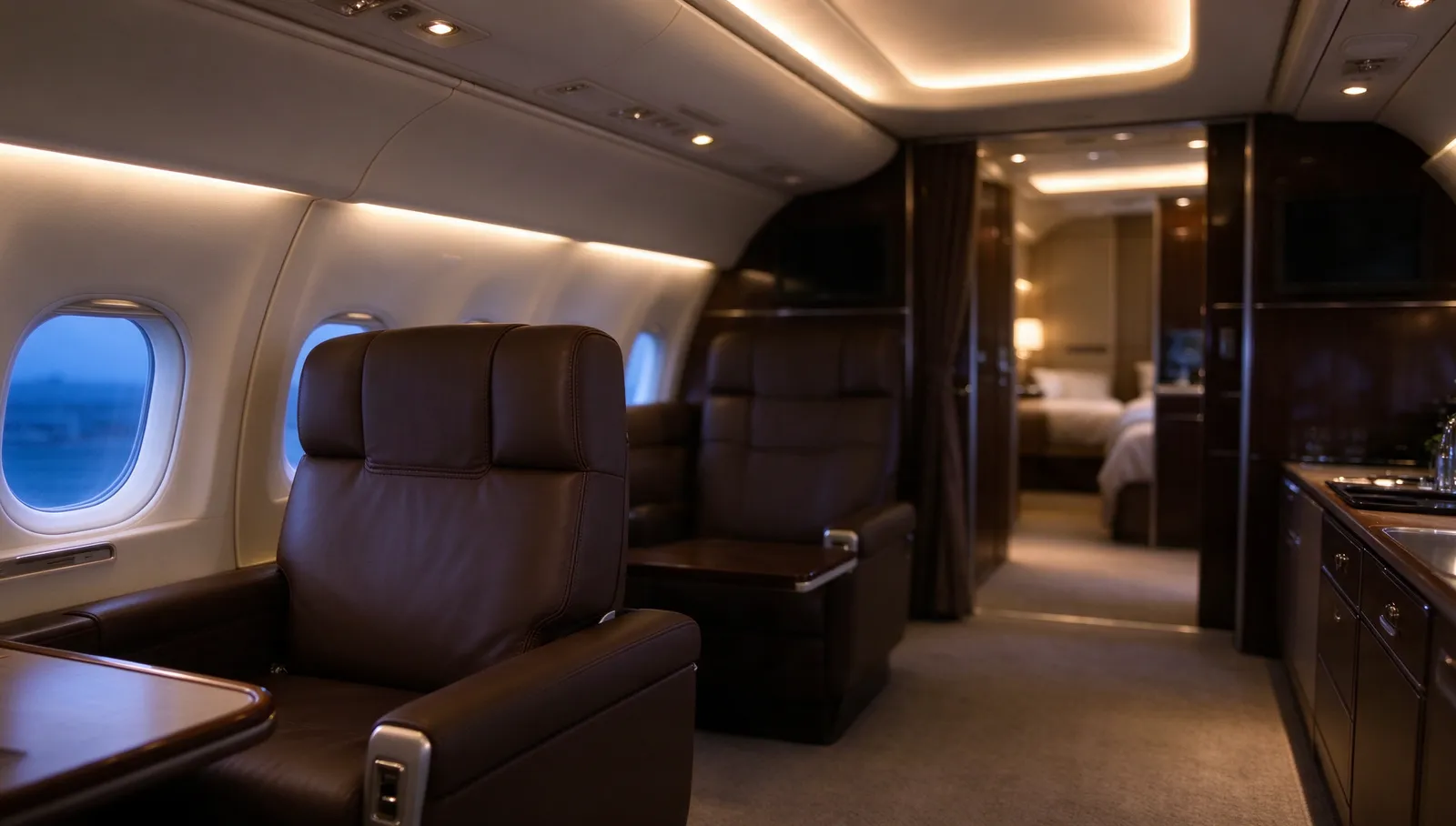 Airbus ACJ318, cabin