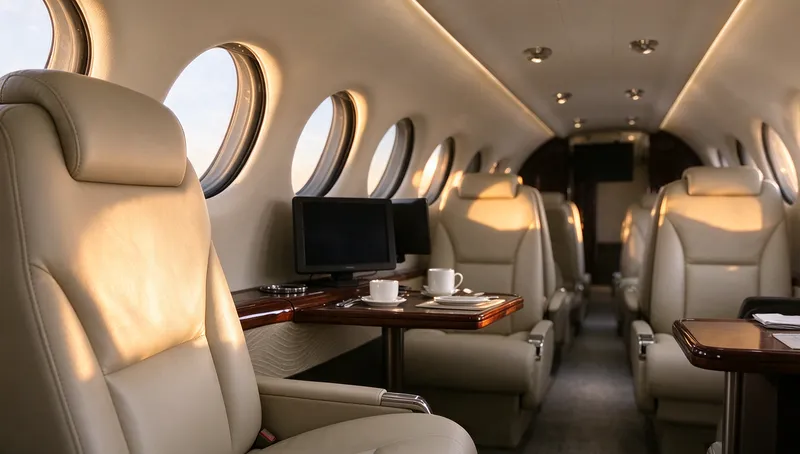 Beechcraft King Air 350i, cabin