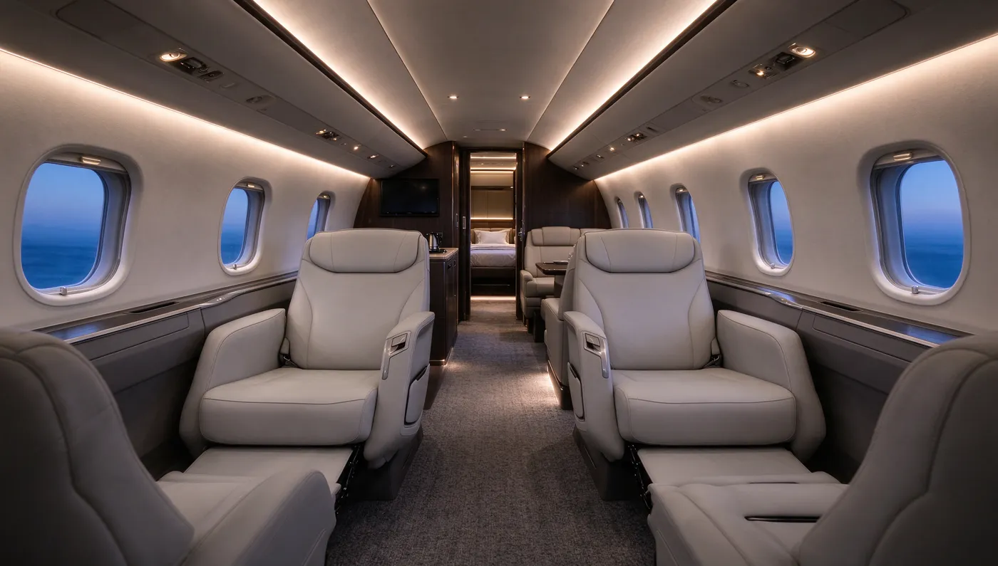 Bombardier Challenger 3500, cabin