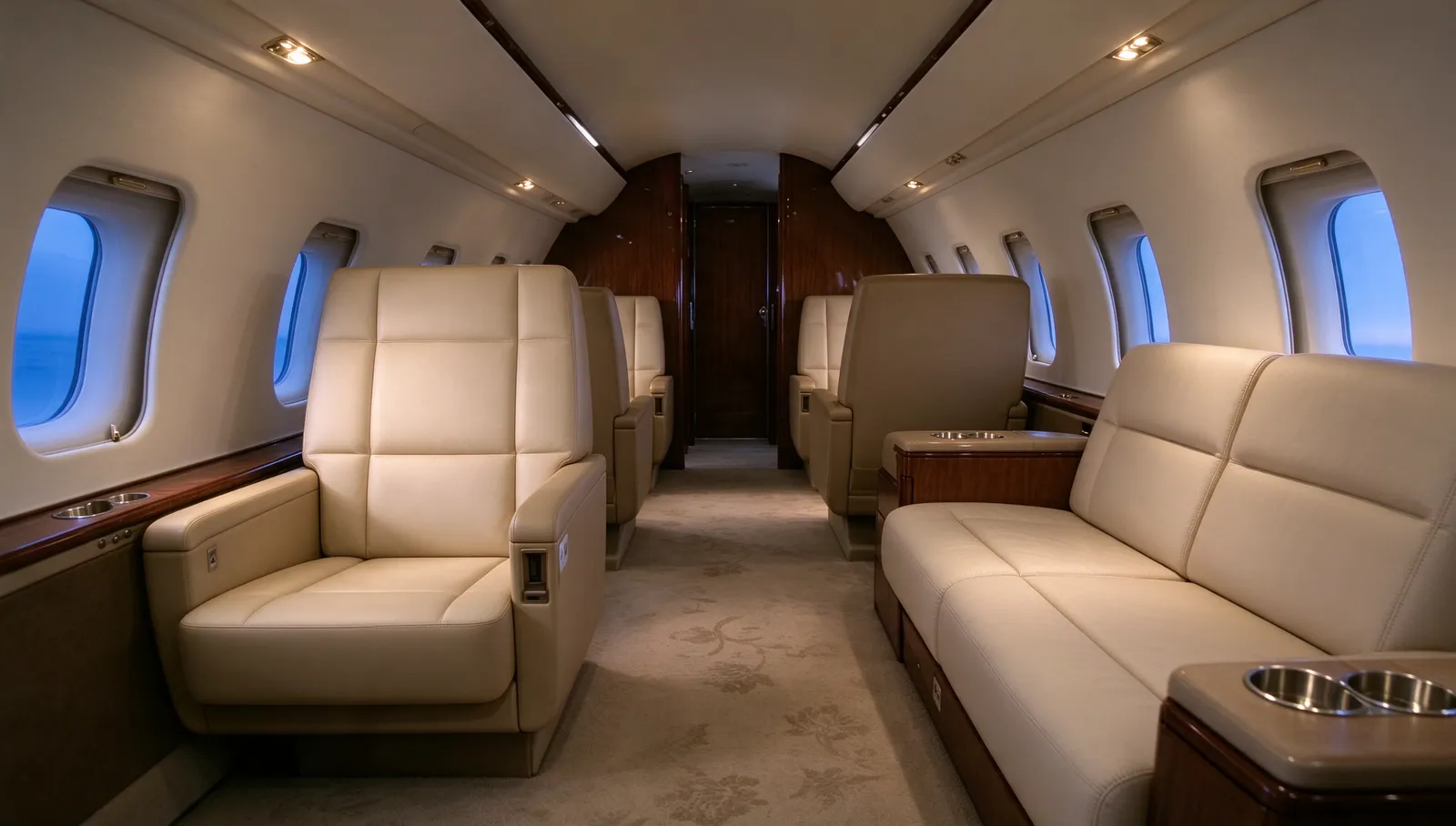 Bombardier Challenger 605, cabin