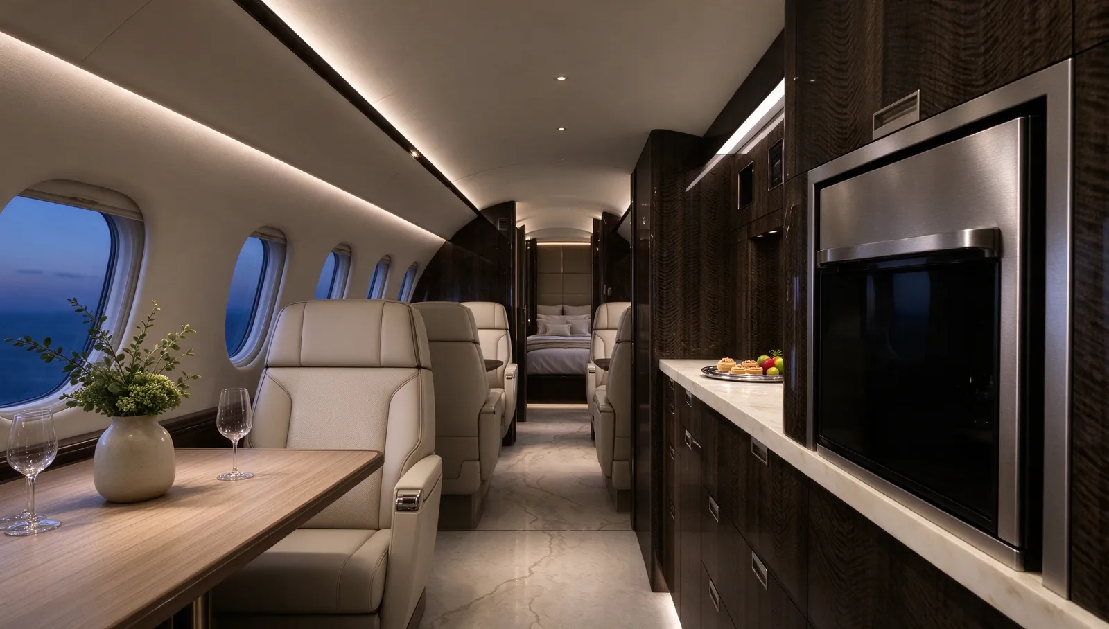 Bombardier Global 8000, cabin