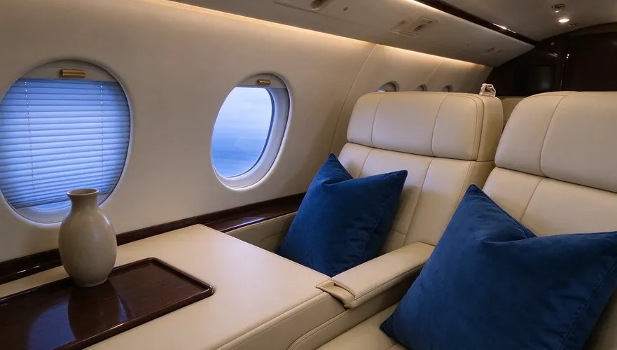 Dassault Falcon 2000LX, cabin
