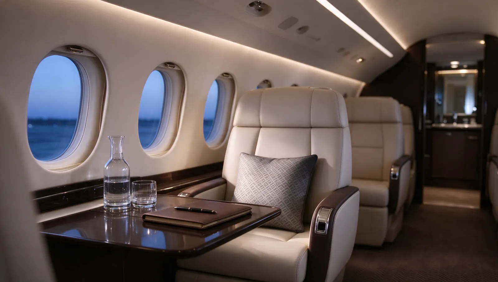 Dassault Falcon 2000LXS, cabin