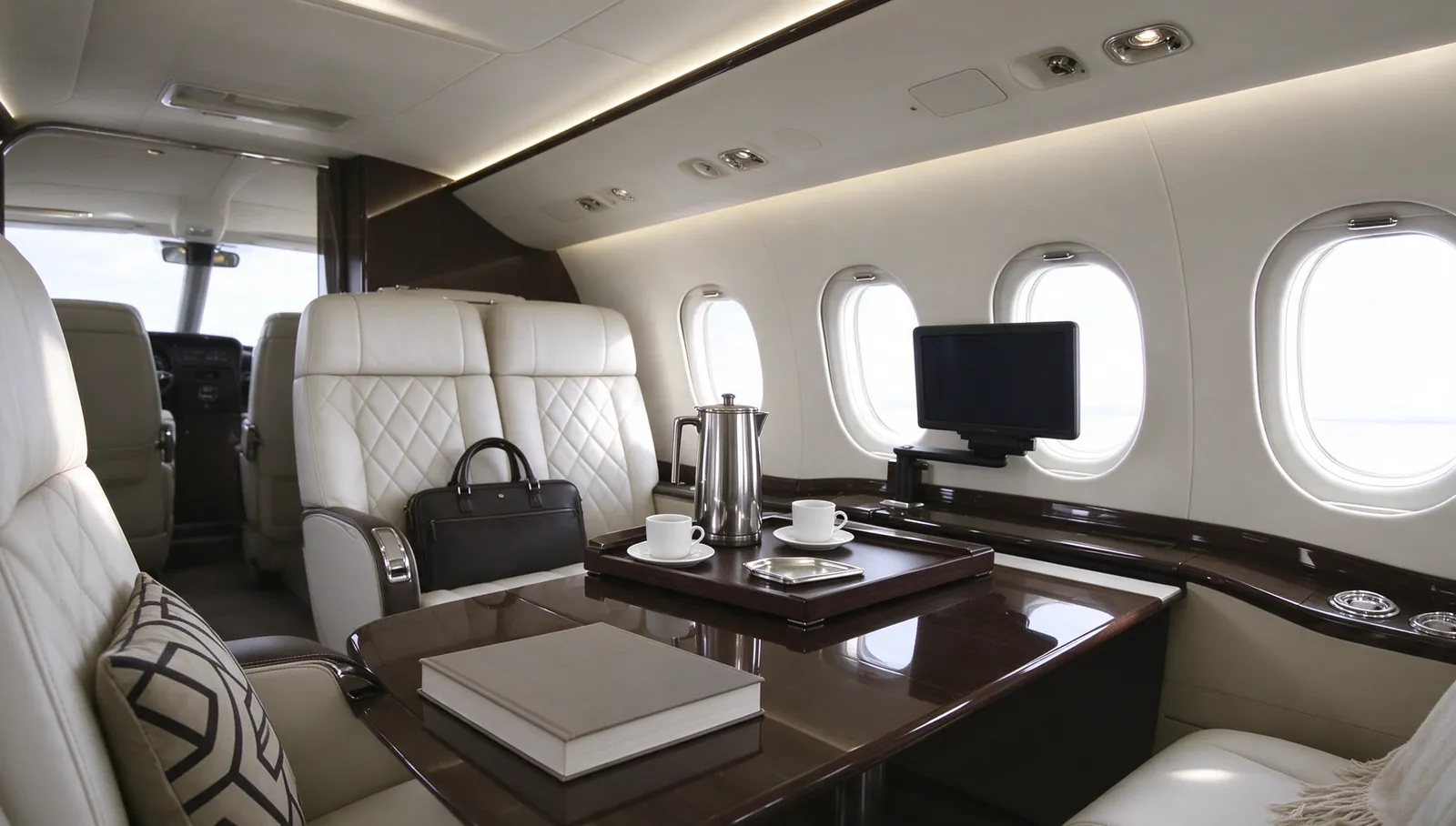 Dassault Falcon 2000LXS, cabin