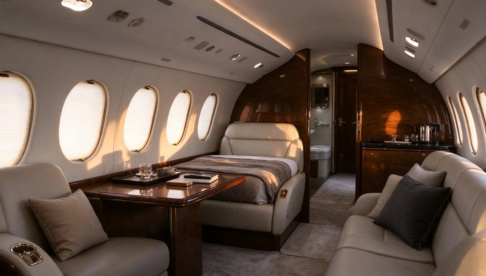 Dassault Falcon 7X, cabin