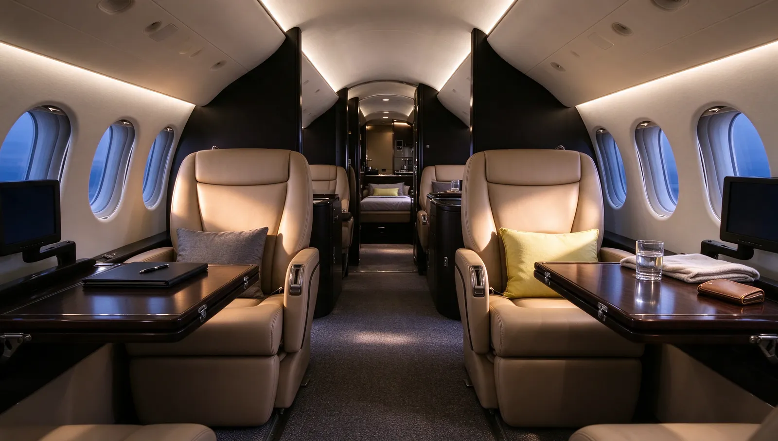 Dassault Falcon 7X, cabin