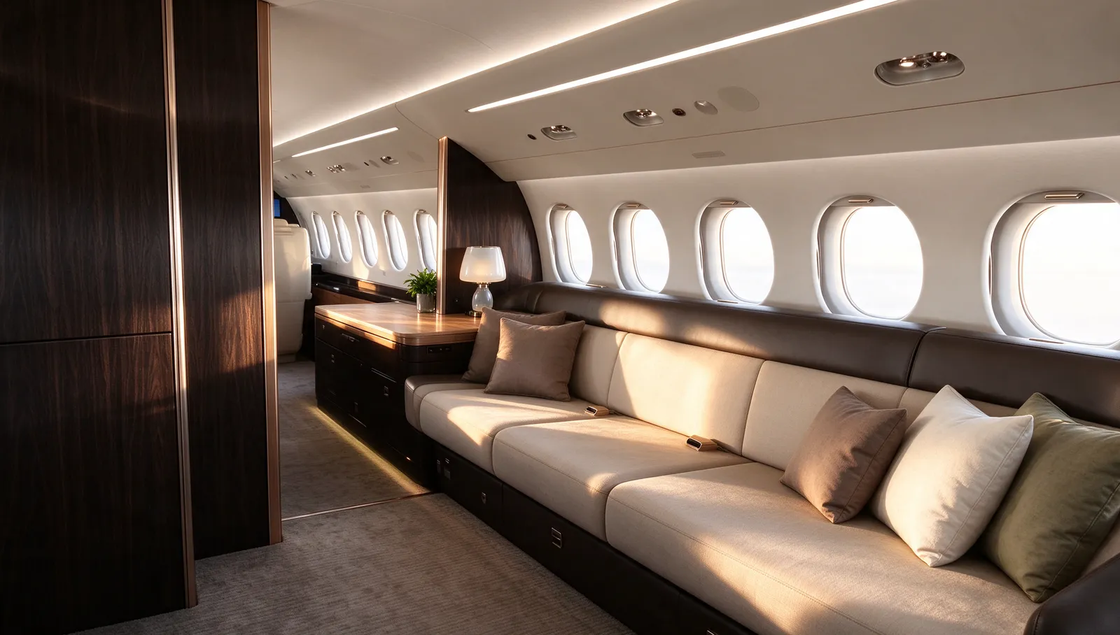 Dassault Falcon 8X, cabin