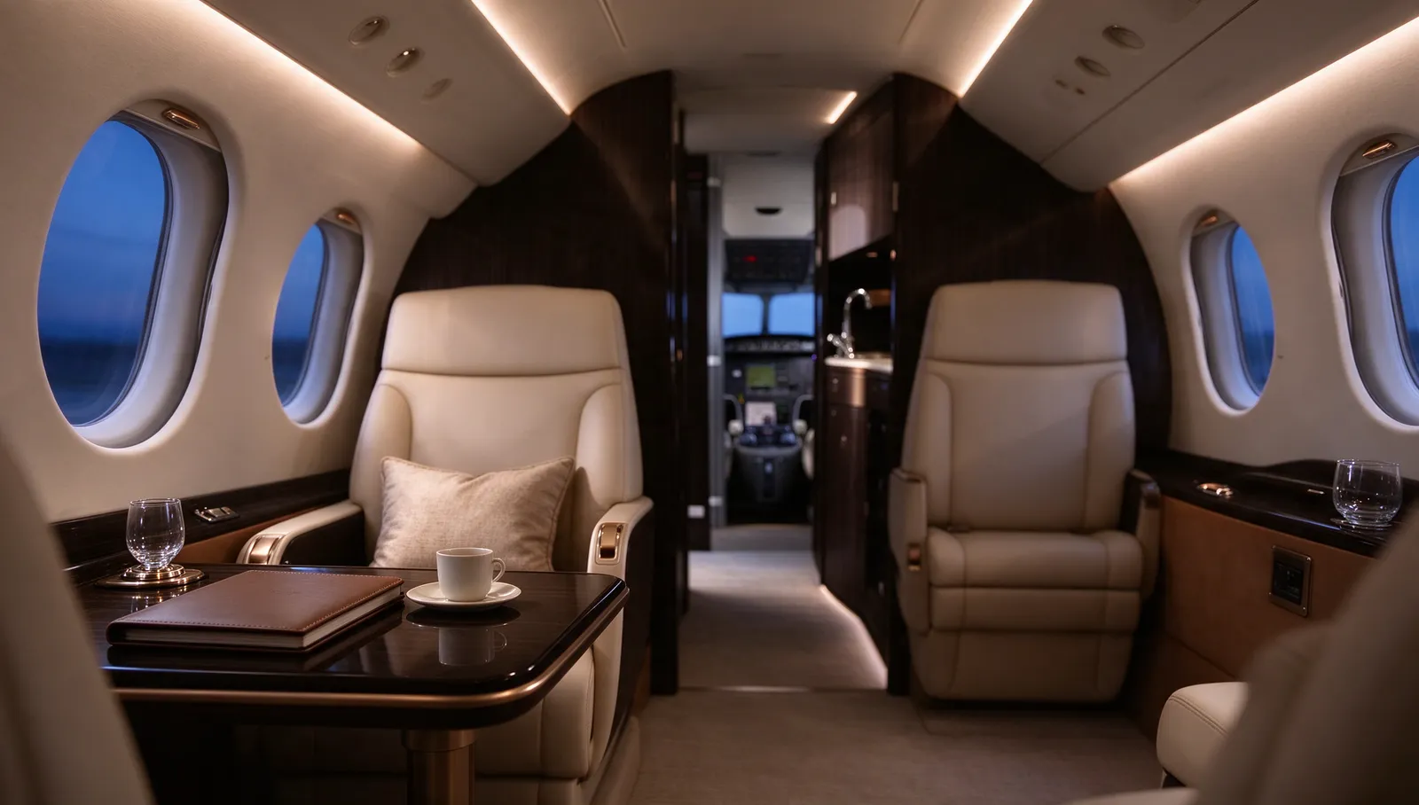 Dassault Falcon 8X, cabin