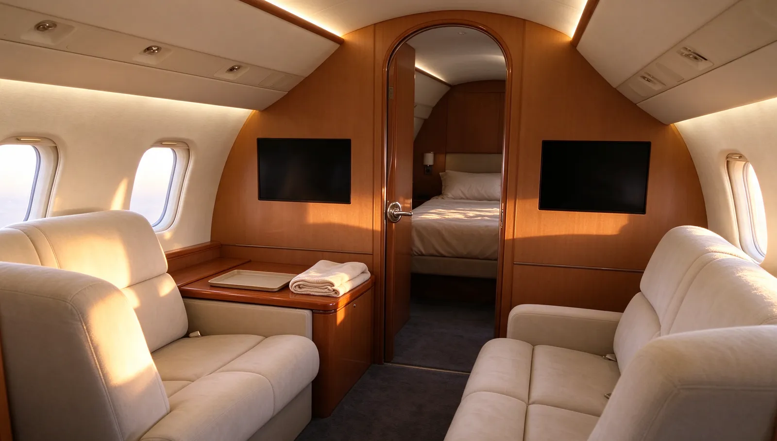 Dassault Falcon 900B, cabin