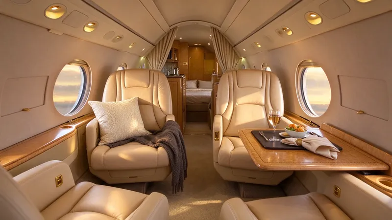 Hawker 400XP, cabin