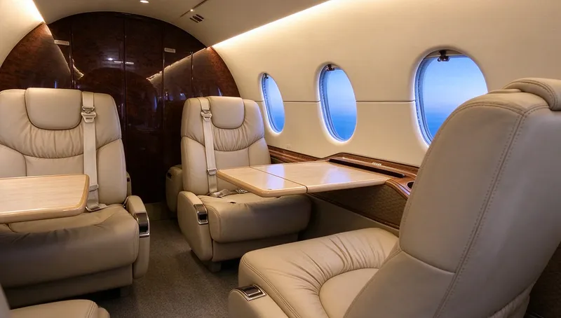 Hawker 400XP, cabin