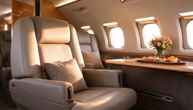 Hawker 850XP, cabin